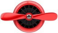 inebiz новая модель улучшенный автомобильный освежитель воздуха air force ii с ароматерапевтическим ложементом для диффузора эфирных масел и зажимом с 5 запасными вставками (красный) логотип