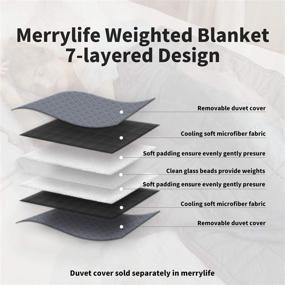 img 2 attached to MERRY LIFE Weighted Blanket Blankets