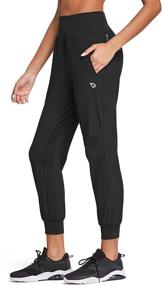 img 2 attached to 🏃 BALEAF Women's 7/8 High Waisted Running Pants: Lightweight, Quick Dry Athletic Joggers