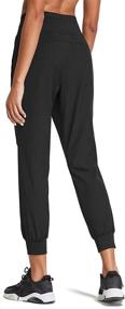 img 4 attached to 🏃 BALEAF Women's 7/8 High Waisted Running Pants: Lightweight, Quick Dry Athletic Joggers