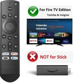 img 2 attached to Улучшенный заменитель для пульта управления телевизором Insignia или Toshiba Fire/Smart TV 📺 Редакция 49LF421U19 50LF621U19 55LF621U19 TF-43A810U21 NS-24DF310NA21 NS-39DF310NA21 NS-39DF510NA19 NS-43DF710NA19 [Без голосового поиска]