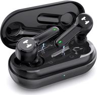 🎧 2021 lotuze q3 true wireless earbuds with noise cancelling, ipx6 waterproof, bluetooth 5.2, 36h playtime, tws earphone with usb-c for iphone & android logo