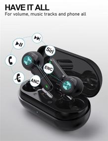 img 1 attached to 🎧 2021 Lotuze Q3 True Wireless Earbuds with Noise Cancelling, IPX6 Waterproof, Bluetooth 5.2, 36H Playtime, TWS Earphone with USB-C for iPhone & Android