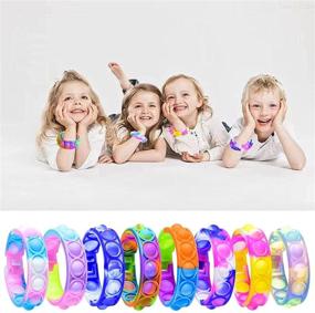 img 2 attached to 🧩 Zxhtwo Pop Fidget Toy Bracelet: Enhance Focus and Relieve Stress on the Go