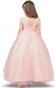 img 3 attached to 👗 TTYAOVO Chiffon Embroidered Wedding Girls' Dresses - Pageant Clothing