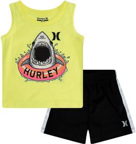 img 2 attached to Hurley Toddler Shorts 2 Piece Floaty Boys' Clothing and Clothing Sets