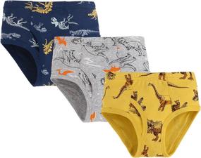 img 2 attached to BYONEME Cotton Dinosaur Toddler Underwear Boys' Clothing ~ Underwear
