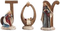 exquisite transpac 3-piece joy nativity set: a cherished christmas décor logo