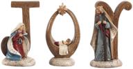 exquisite transpac 3-piece joy nativity set: a cherished christmas décor логотип