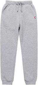 img 4 attached to Ultimate Comfort and Style Unleashed: KOWDRAGON Jogger Sweatpants with Pockets for Boys' Clothing