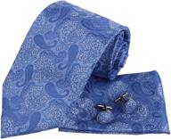 🔗 italian paisley pattern cufflinks presentation for boys' accessories on neckties logo