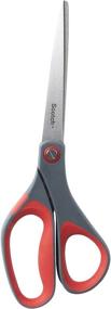 img 3 attached to Premium 8-Inch Grey/Red Scotch Precision Scissor: Enhanced Cutting Efficiency