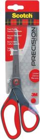 img 4 attached to Premium 8-Inch Grey/Red Scotch Precision Scissor: Enhanced Cutting Efficiency