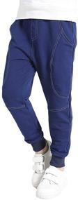 img 2 attached to SWOTGdoby Sweatpants Contrast Children Athletic Boys' Clothing for Pants