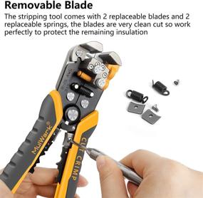 img 3 attached to MulWark 3-in-1 Automatic Self-Adjusting Wire Stripper/ Cutter/ Crimper: Premium 8 Inch Multi Pliers for Electrical Wire Stripping, Cable Cutting, and Crimping Tool from 8 AWG to 30 AWG