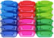 🍱 versatile set of 6 mini lock-top snack containers in assorted colors логотип