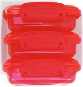 img 1 attached to 🍱 Versatile Set of 6 Mini Lock-Top Snack Containers in Assorted Colors