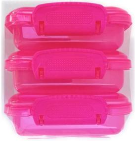 img 2 attached to 🍱 Versatile Set of 6 Mini Lock-Top Snack Containers in Assorted Colors