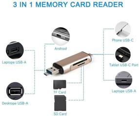 img 3 attached to 📸 ST'inc Universal TF/SD Card Reader- Premium 3-in-1 USB3 Card Reader with Micro USB OTG Interface – Portable Aluminum USB 3.0 Ultra Speed Multi Card Reader for USB C Devices, PC, Android, MacBook - Improved SEO