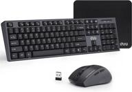 💻 uhuru full-size wireless keyboard and mouse combo with mouse pad - 2.4ghz usb wireless keyboard for laptop, computer, pc, tablet, desktop, mac - compatible with windows xp/7/8/10 логотип