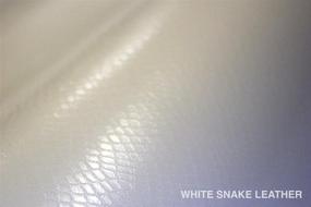 img 2 attached to 🐍 VViViD XPO White Snake Skin Leather Vinyl Wrap Roll | Air Release Technology | 1ft x 5ft