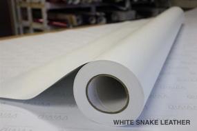 img 1 attached to 🐍 VViViD XPO White Snake Skin Leather Vinyl Wrap Roll | Air Release Technology | 1ft x 5ft