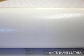 img 4 attached to 🐍 VViViD XPO White Snake Skin Leather Vinyl Wrap Roll | Air Release Technology | 1ft x 5ft