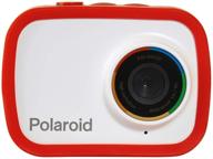 📸 polaroid underwater camera: 18mp 4k uhd, waterproof for snorkeling and diving - lcd display, rechargeable - red (720p) logo
