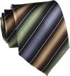 classic business striped microfiber necktie men's accessories for ties, cummerbunds & pocket squares logo