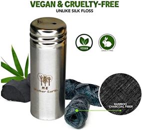 img 1 attached to 🌱 Zero Waste Vegan Dental Floss Kit: Biodegradable Bamboo Charcoal Floss in Stainless Steel Container with Extra Refills - Natural Candelilla Wax, Peppermint Flavor, Eco-Friendly Oral Care