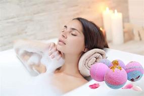 img 2 attached to 🛀 Набор для изготовления бомб для ванны из 304 нержавеющей стали Littlefun с 2 наборами из 4 полусфер ✮ Сделай сам с пенящимися шариками ✮ Уникальное крепление ✮ Настроить рецепты (2,56 дюйма диаметр/2 комплекта для изготовления мыла)