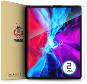 img 4 attached to 📱 MANTO 2 Pack iPad Pro 12.9 Inch Screen Protector - Clear Edge to Edge Protection for iPad Pro 2021/2020/2018 - Premium Tempered Glass Film for iPad Pro 5th/4th/3rd Gen 12.9