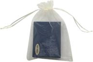 🎁 sungulf 100pcs ivory organza pouch bag drawstring 5x7&#34; 13x18cm - strong gift and candy bag logo