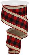plaid check wired edge ribbon crafting for fabric ribbons logo