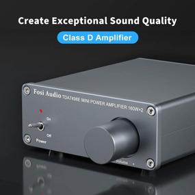 img 3 attached to 🔊 Fosi Audio TDA7498E: Усилитель Hi-Fi класса D для пассивных динамиков - 160 Вт х 2 + блок питания 24 В