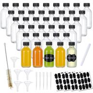 🍶 40pack clear glass bottles - ideal for small-batch crafts, homemade liquids, and more! logo