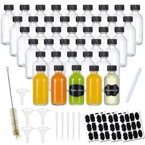 img 4 attached to 🍶 40Pack Clear Glass Bottles - Ideal for Small-Batch Crafts, Homemade Liquids, and More!
