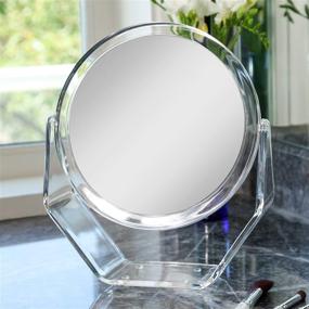 img 2 attached to 💄 Zadro 7X/1X Magnification Acrylic Vanity Makeup Mirror - Two-Sided Swivel for Bedroom, Bathroom, and Tabletop