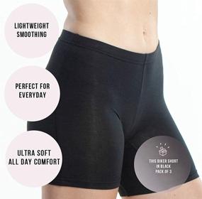 img 2 attached to 🩲 Emprella Slip Shorts for Under Dresses: 4-Pack Womens Seamless Bike Shorts - Perfect Comfort and Coverage!