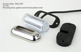 img 1 attached to Waterproof Underwater Marine LED Pod Light - Blue LED: Heavy Duty & 12VDC Waterproof