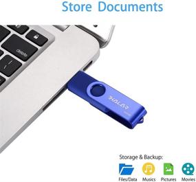 img 3 attached to 💡 THKAILAR USB 3.0 Flash Drive 128GB: Ideal Storage Solution for Students, Business Travelers, and Gamers; Compatible with External Devices, PS4, PC, Laptop; Swivel Design, Blue LED Indicator