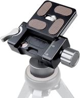 📷 moshuso mini tripod ball head: portable camera ballhead for arca, dslr, phone, video shooting - max load 3 kg/6.6lb logo