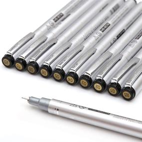 img 3 attached to 10 Pcs Precision Micro-Line Pens: Fine­liner, Multiliner for Artists, Archival Ink – Perfect for Anime, Sketching, Technical Drawing, Office Documents & Scrapbooking, Manga Writing