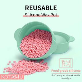 img 2 attached to 🪒 KOTAMU Removable Wax Pot: Convenient & Reusable Home Hair Removal Accessory