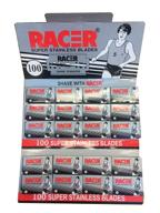 🪒 100 racer super stainless double edge safety razor blades, pack of 20x5 logo