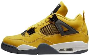 img 4 attached to Nike Jordan Retro Sneaker Yellow Men's Shoes for Athletic