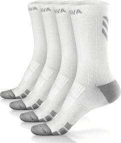 img 4 attached to Dovava Dri-tech Compression Crew Socks: Ultimate Comfort 🧦 and Circulation Boost (4/6 Pairs) - Say Goodbye to Blisters!