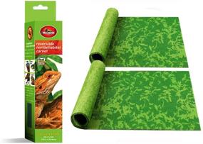 img 4 attached to 🐍 MCLANZOO Reptile Carpet: Special Pet Terrarium Liner for Snakes, Chameleons, Geckos - Ideal as Substrate Mat & Kitchen Use (2 Sheets) - Includes Tweezers Feeding Tongs