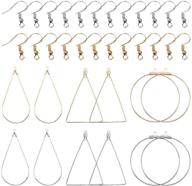 🔗 72pcs beading hoop set with 200pcs earring hooks: diy craft earring making kit logo