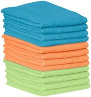 🧽 12-pack microfiber cleaning cloths - ideal for kitchen, car, and all surfaces - highly absorbent rags for polishing with streak-free finish - perfect for indoor and outdoor use logo